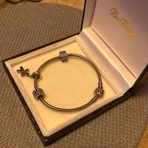 Ben Bridge Pandora charm bracelet 8”
